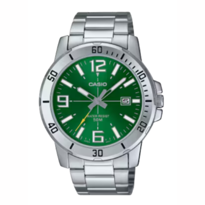 Casio General MTP-VD01D-3BV Stainless Steel Band Men Watch